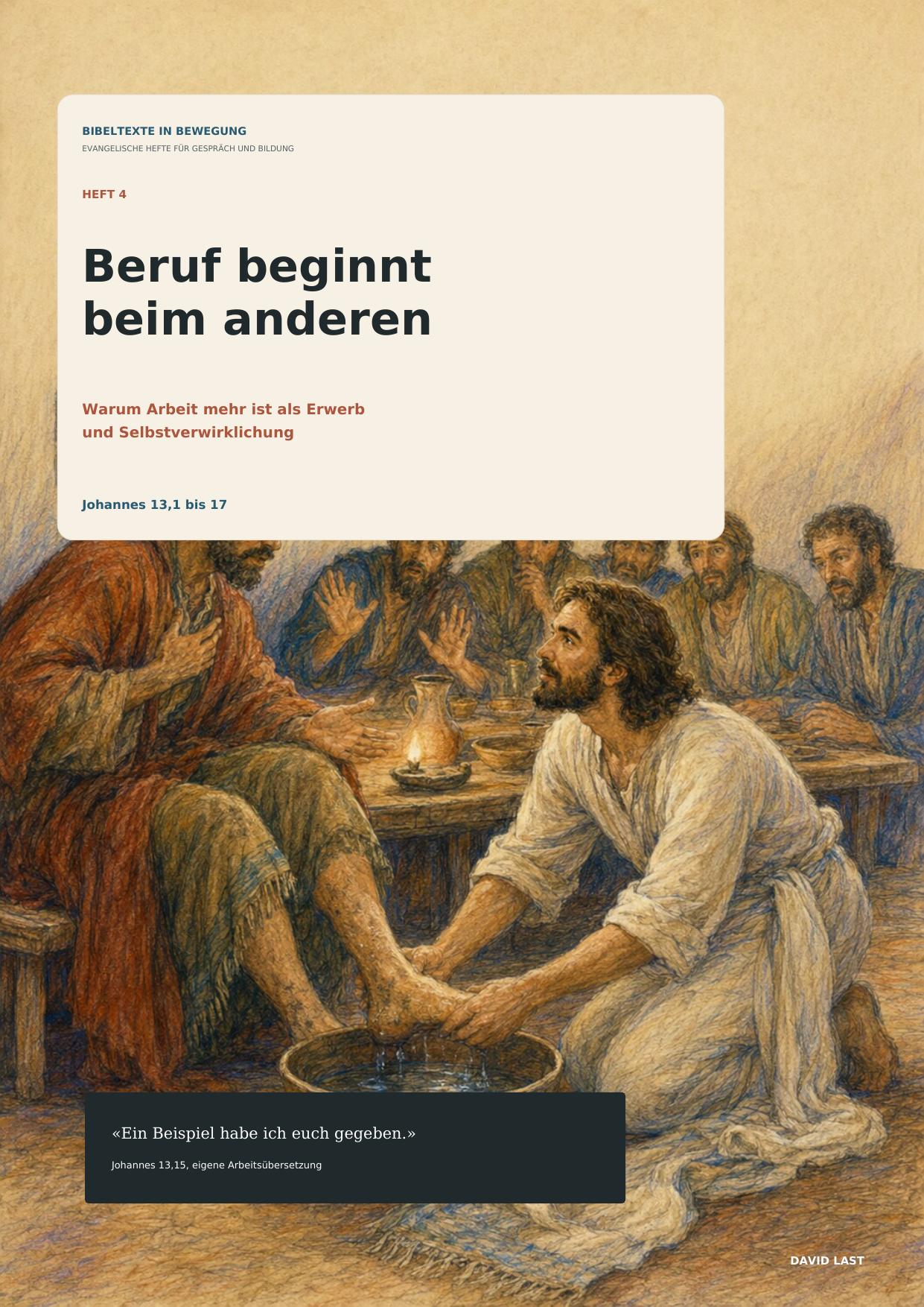 Titelseite von Heft 4: Beruf beginnt beim anderen